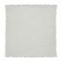 Jollein Deken Ledikant - 120 x 120 cm - Fringe Stripe Sea Green/Ivory GOTS