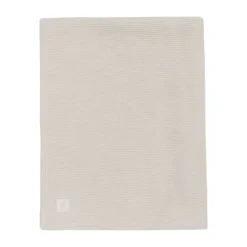 Jollein Deken Wieg - Basic Knit - 75 x 100 cm - Oatmeal/Velvet