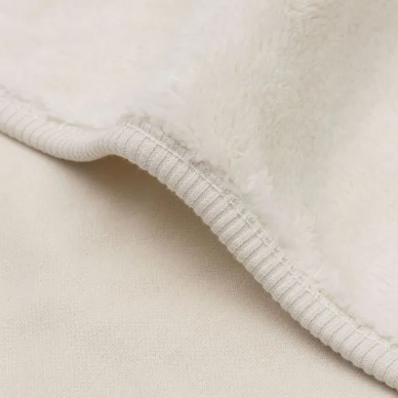 Jollein Deken Wieg - Basic Jersey/Sherpa - 75 x 100 cm - Oatmeal