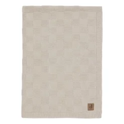 Jollein Deken Wieg - Box Knit - 75 x 100 cm - Warm Sand