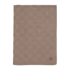 Jollein Deken Wieg - Box Knit - 75 x 100 cm - Warm Sand