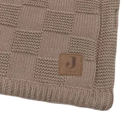 Jollein Deken Wieg - Box Knit/Velvet - 75 x 100 cm - Warm Sand