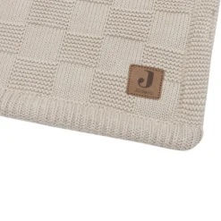 Jollein Deken Wieg - Box Knit/Velvet - 75 x 100 cm - Warm Sand