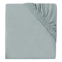 Jollein Hoeslaken Boxmatras - 75 x 95 cm - Jersey - Sea Green