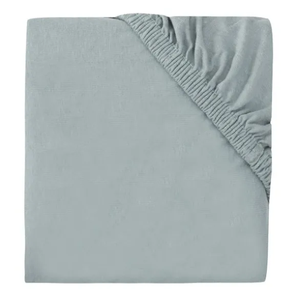 Jollein Hoeslaken Boxmatras - 75 x 95 cm - Jersey - Sea Green