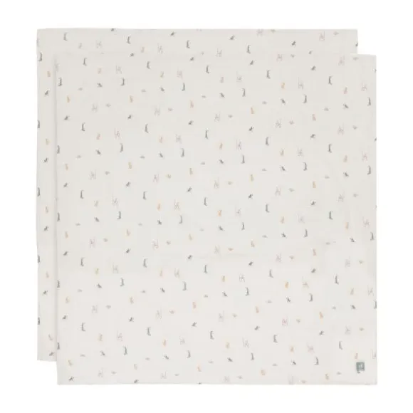 Jollein Jungle Jambo Large Multidoek - 2 Pack - 115 x 115 cm - Hydrofiel