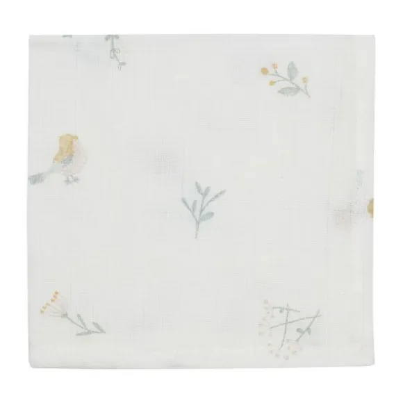 Jollein Lovely Birds Hydrofiel Monddoekje - 3 Pack - 31 x 31 cm