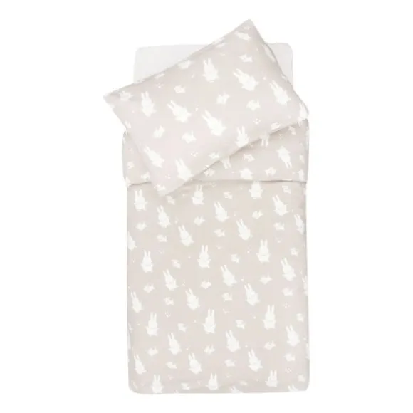Jollein Miffy en snuffy Dekbedovertrek - Nougat - 100 x 140 cm