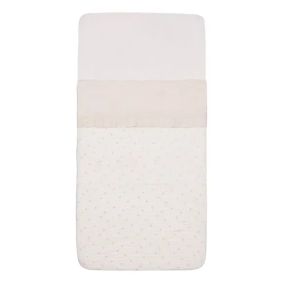 Jollein Ruffle Wieglaken - 75 x 100 cm - Natural