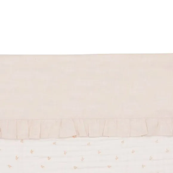 Jollein Ruffle Wieglaken - 75 x 100 cm - Natural