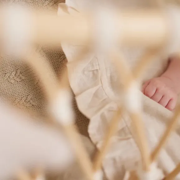 Jollein Ruffle Wieglaken - 75 x 100 cm - Natural