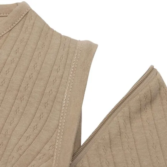 Jollein Slaapzak Zomer Met Afritsbare Mouw - 60 cm - Ajour Biscuit