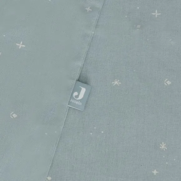 Jollein Twinkling Dekbedovertrek - 100 x 140 cm - Sea Green