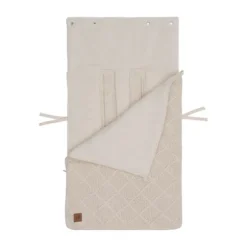 Jollein Voetenzak 3/5 Punts - Groep 0+ - Check Knit - Oatmeal