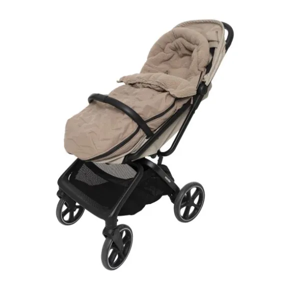 Jollein Voetenzak Buggy/Kinderwagen - Embossed - Milky Coffee