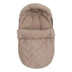 Jollein Voetenzak Groep 0+ 3/5 punts gordel - Embossed - Sand