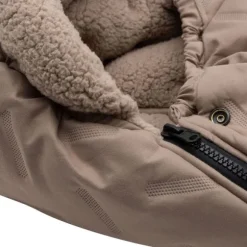 Jollein Voetenzak Groep 0+ 3/5 punts gordel - Embossed - Sand