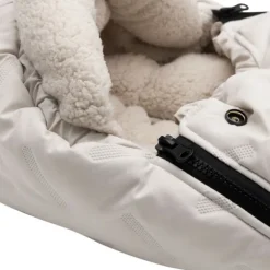 Jollein Voetenzak Groep 0+ 3/5 punts gordel - Embossed - Sand