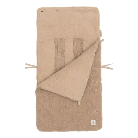 Jollein Voetenzak Groep 0+ 3/5‑Punts Gordel - Cloudy Rib - Oatmeal