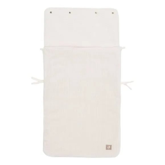 Jollein Voetenzak Groep 0+ 3/5‑Punts Gordel - Cloudy Rib - Oatmeal