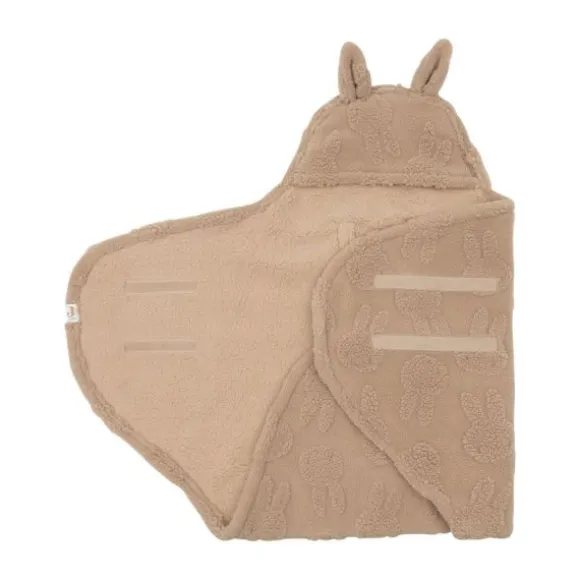 Jollein Wikkeldeken - Milky Coffee - Bunny Cloudy Rib
