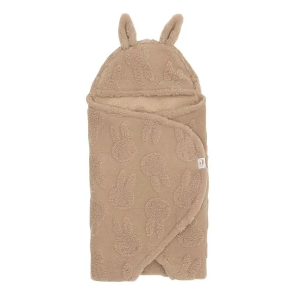 Jollein Wikkeldeken - Milky Coffee - Bunny Cloudy Rib