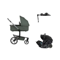 Joolz Day 5 Kinderwagen 4-in-1 - Stone Grey | Doona X Autostoeltje | Doona X Isofix Base