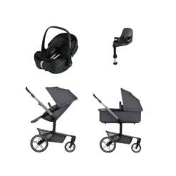Joolz Day 5 Kinderwagen 4-in-1 - Forest Green | Joolz X Maxi-Cosi Pebble 360 Pro 2 Autostoeltje | Maxi-Cosi FamilyFix 360 Pro