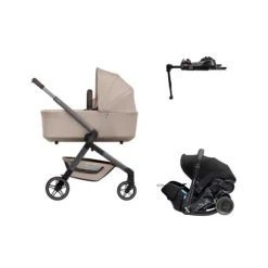 Joolz Hub 2 Kinderwagen 4-in-1 - Stone Grey | Doona X Autostoeltje | Doona X Isofix Base