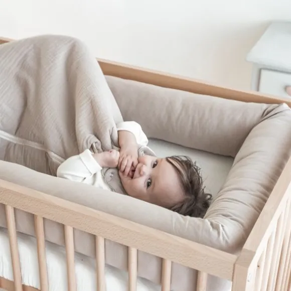 Julius Zöllner Muslin Babyslaapzak - Groen - Maat 62/68