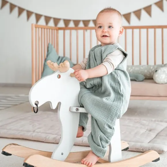 Julius Zöllner Muslin Jumper Slaapoverall - Sand - Maat 80