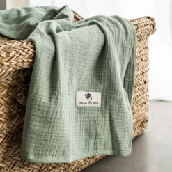 Julius Zöllner Muslin Wiegdeken - Sand - 70×100 cm