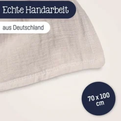 Julius Zöllner Muslin Wiegdeken - Sand - 70×100 cm