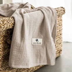 Julius Zöllner Muslin Wiegdeken - Sand - 70×100 cm