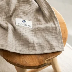 Julius Zöllner Muslin Wiegdeken - Sand - 70×100 cm