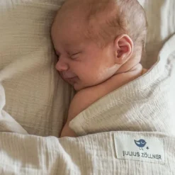 Julius Zöllner Muslin Wiegdeken - Sand - 70×100 cm