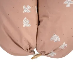 Julius Zöllner Organic Voedingskussen Hoes Nappi – Roze – Birdy – 190 cm