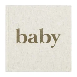 Kidooz Baby Mijn Eerste Jaar Boek Linnen Goudfolie