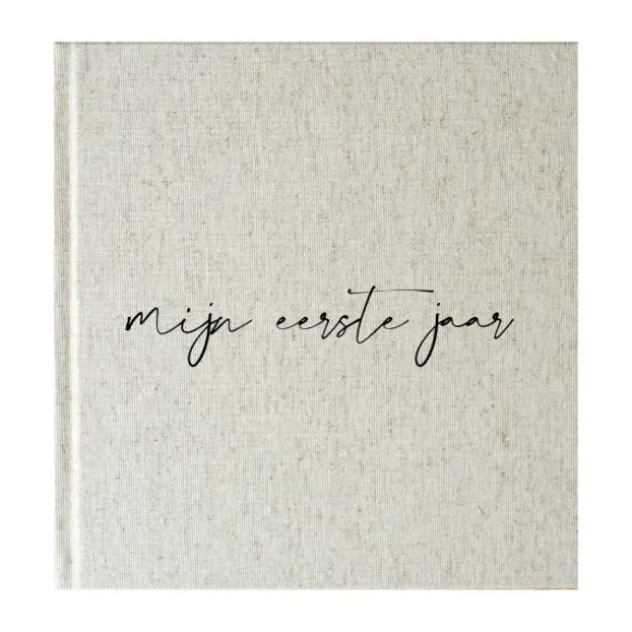 Kidooz Mijn Eerste Jaar Boek Linnen Nature
