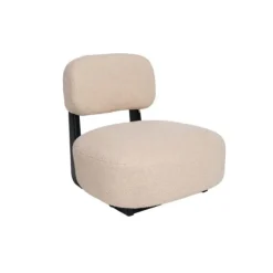 KidsDepot Kinderfauteuil - Brad - Crème/Zwart