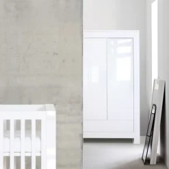 Kidsmill Alaska Hoogglans 2-Deurs Kledingkast Wit