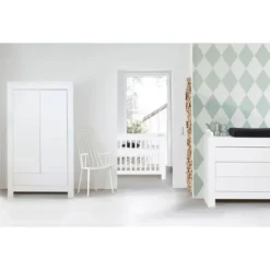 Kidsmill Alaska Kledingkast 2-Deurs Wit Mat