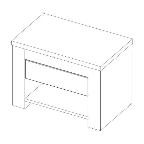 Kidsmill Alaska Nachtkastje Wit Mat