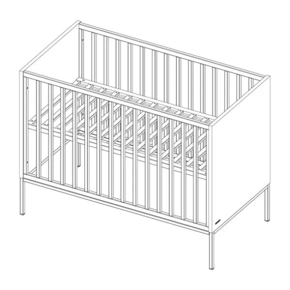 Kidsmill Amy Babybed Grijs 60 x 120 cm