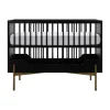 Kidsmill Boutique Babybed Zwart / Brass 60 x 120 cm