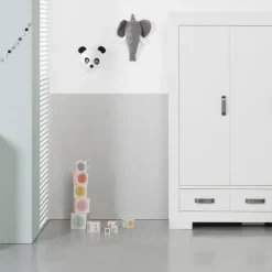 Kidsmill Brent Kledingkast 3-Deurs Wit