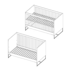 Kidsmill Intense II Babybed Mat Zwart - Zwart - 70 x 140 cm