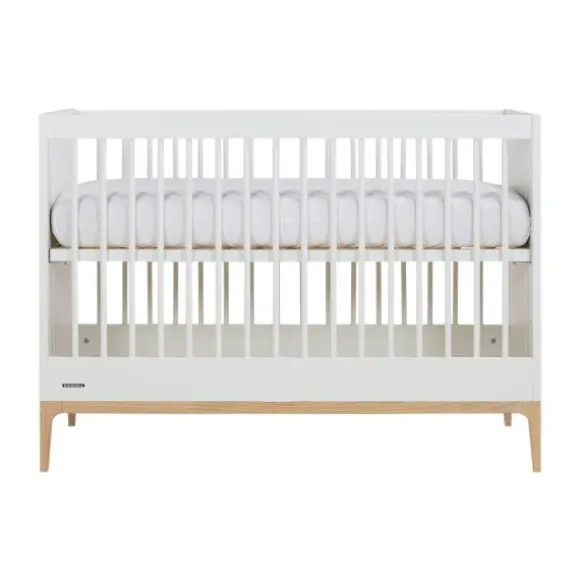 Kidsmill Intense II Babykamer Mat Wit / Eiken | Ledikant 60 x 120 cm + Commode