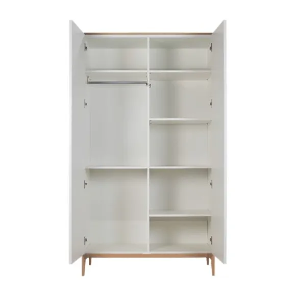 Kidsmill Intense II Babykamer Mat Wit / Eiken | Ledikant 60 x 120 cm + Commode