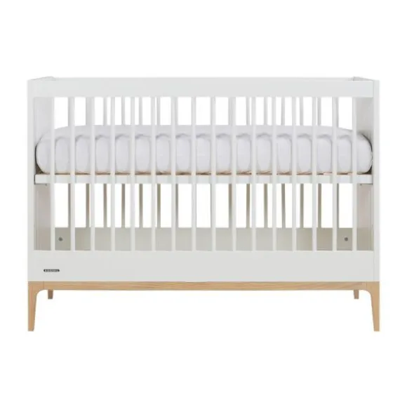 Kidsmill Intense II Babykamer Mat Wit / Eiken | Ledikant 60 x 120 cm + Commode